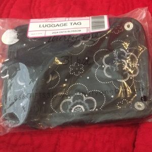 Thirty One luggage tag in onyx blossom